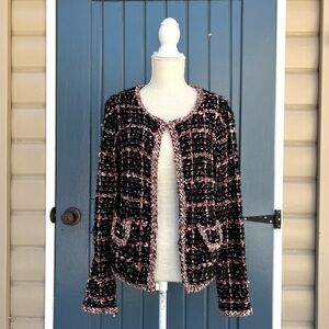 Anthropologie Sioni Boucle Tweed Multicolor
Cardigan Women’s Size L